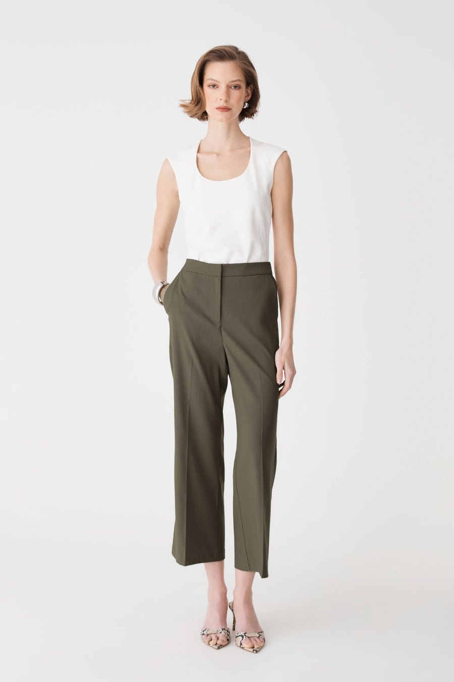 Milan Crop Flare Pants