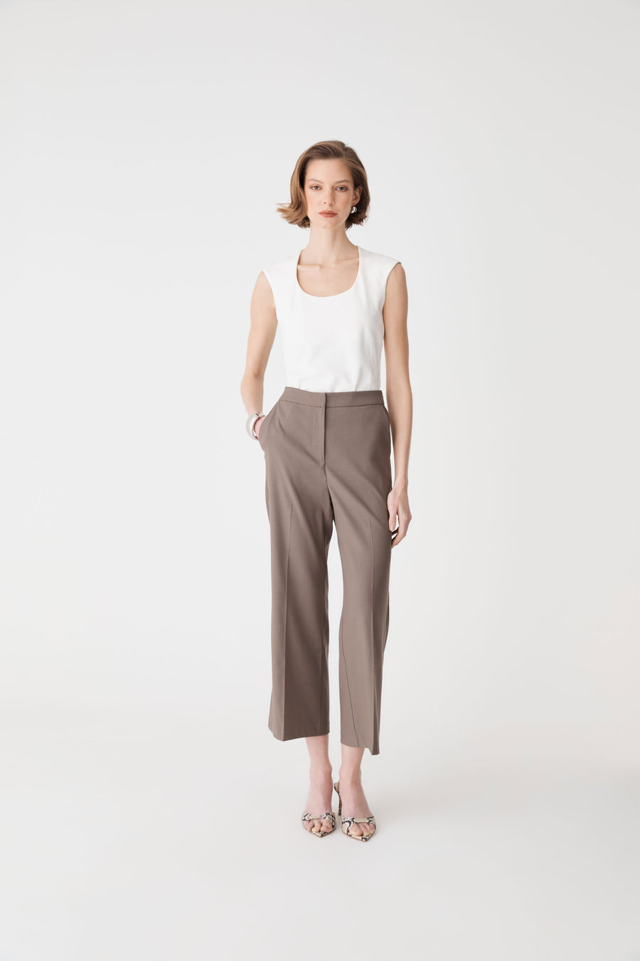 Milan Crop Flare Pants