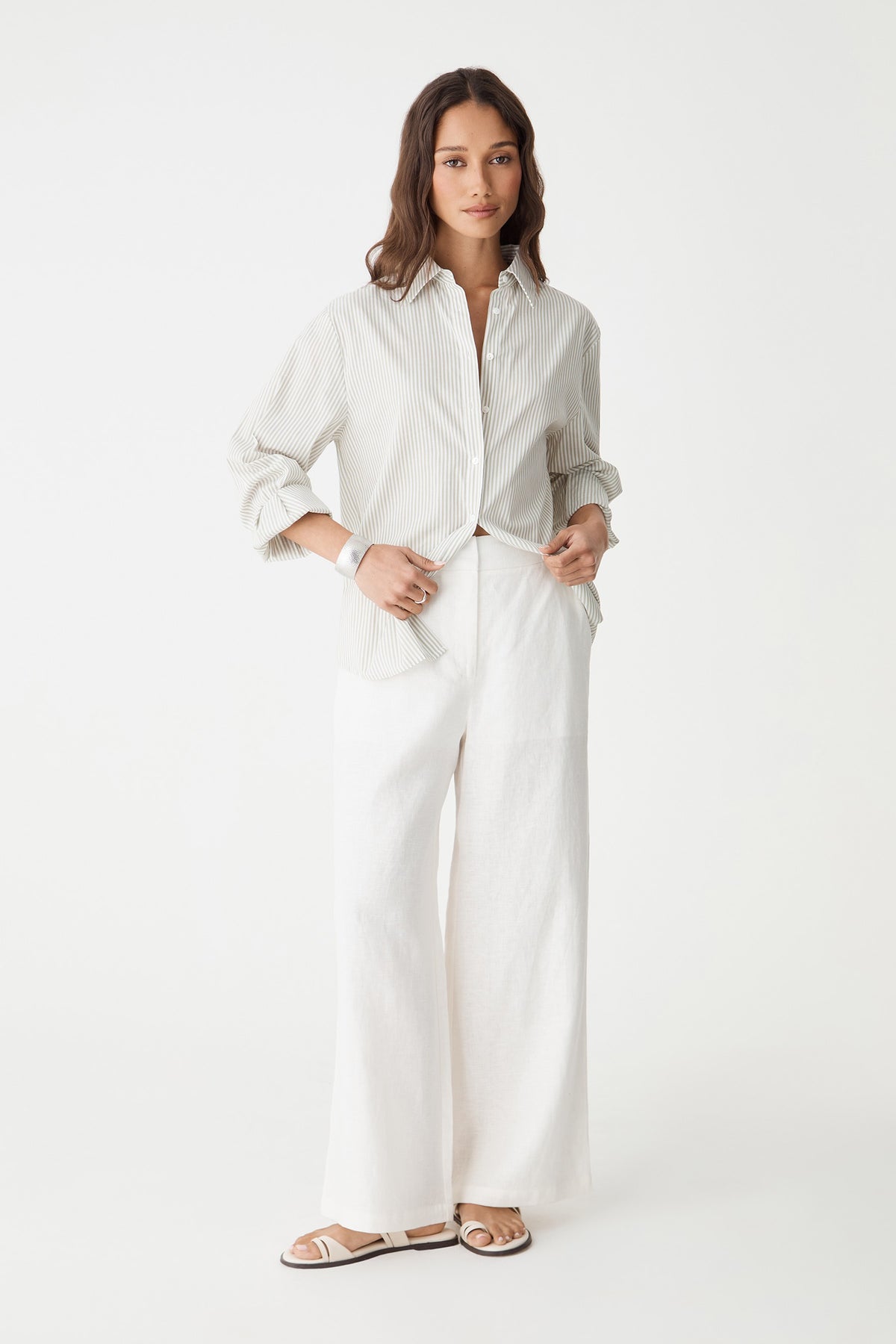 Ami 2 Linen Elastic Back Pants