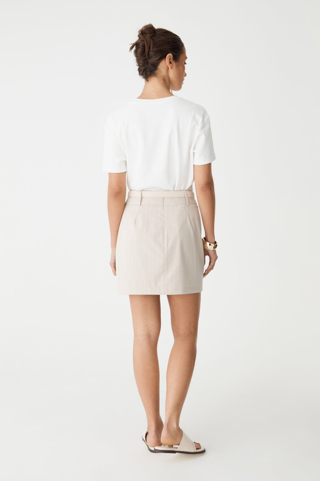 Zoe Pinstripe Mini Skirt