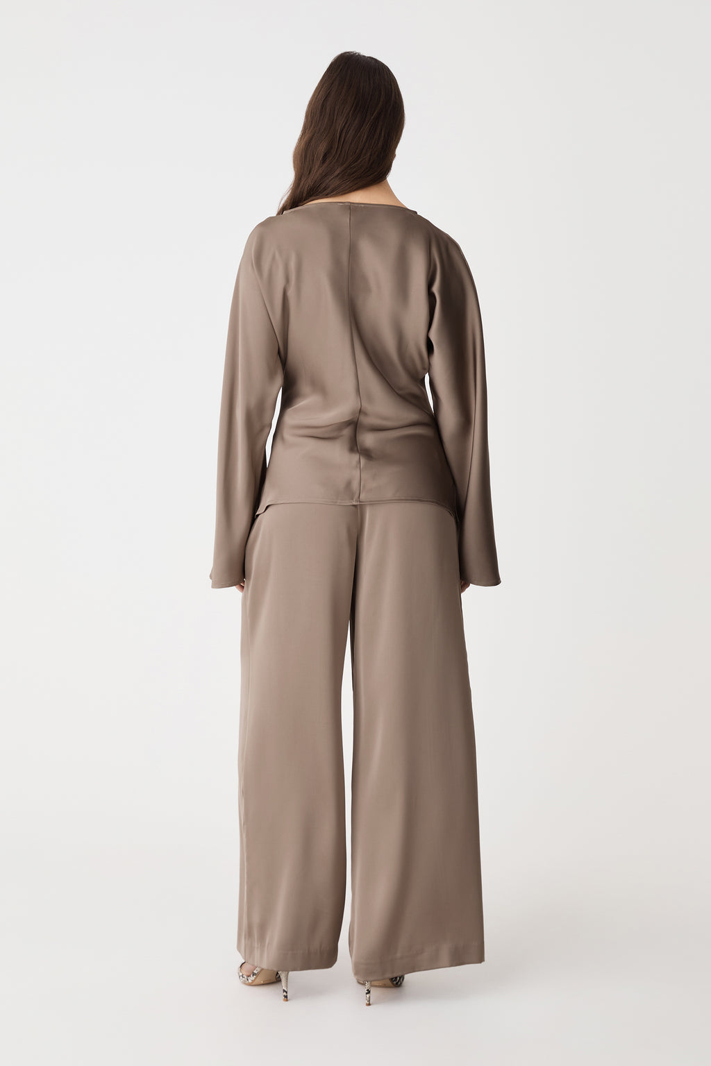 Asma Satin Bias Top