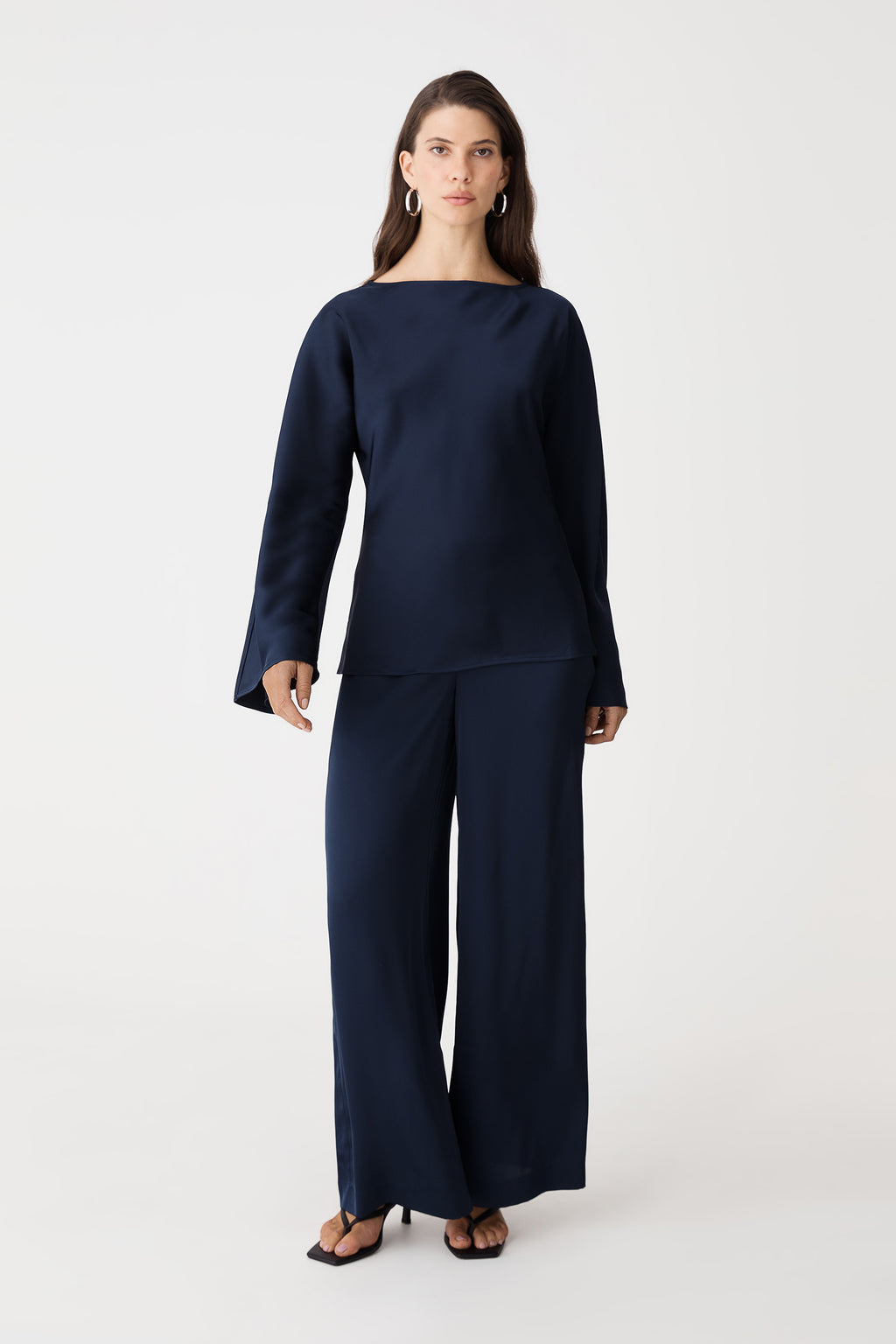 Asma Satin Bias Top