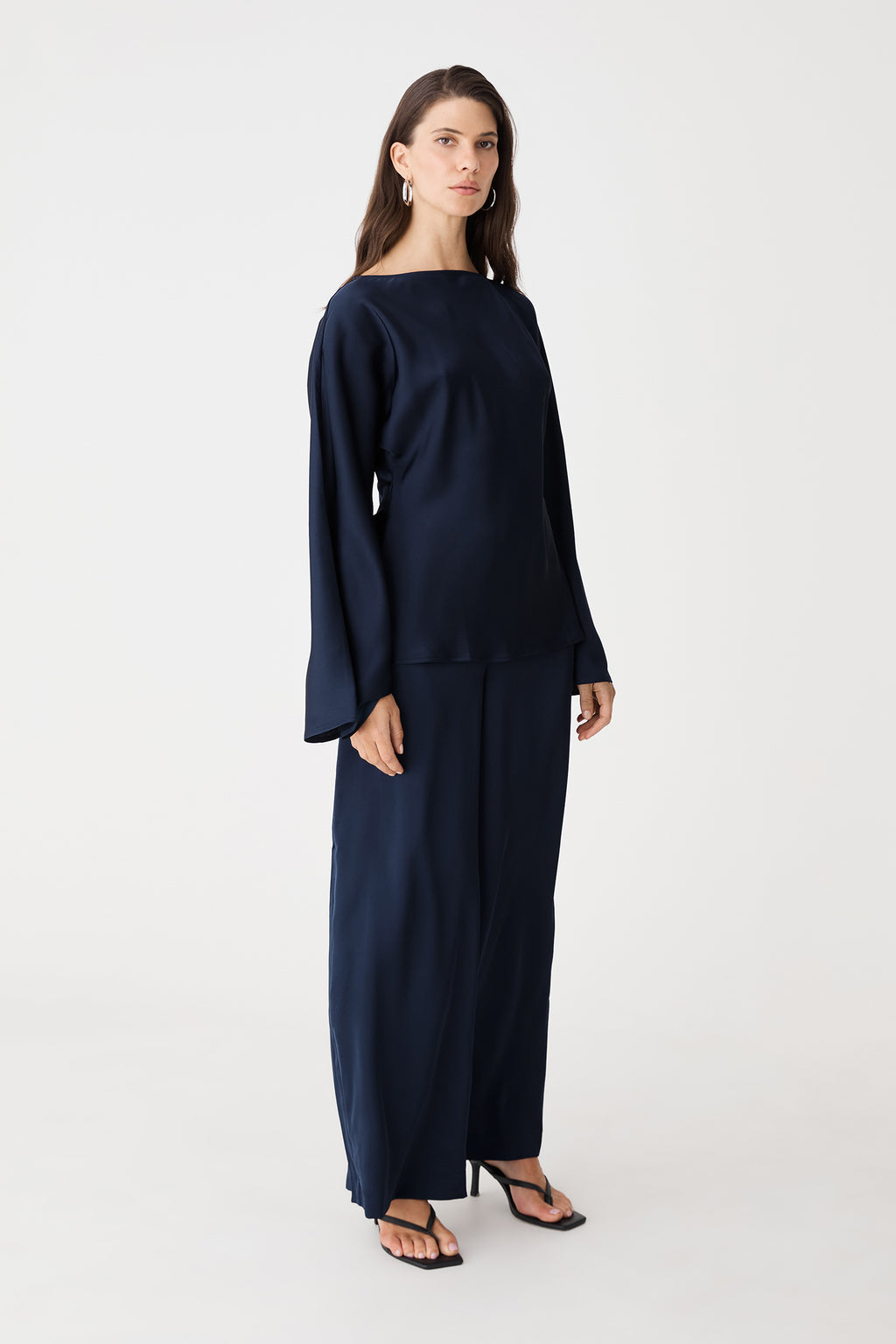 Asma Satin Bias Top