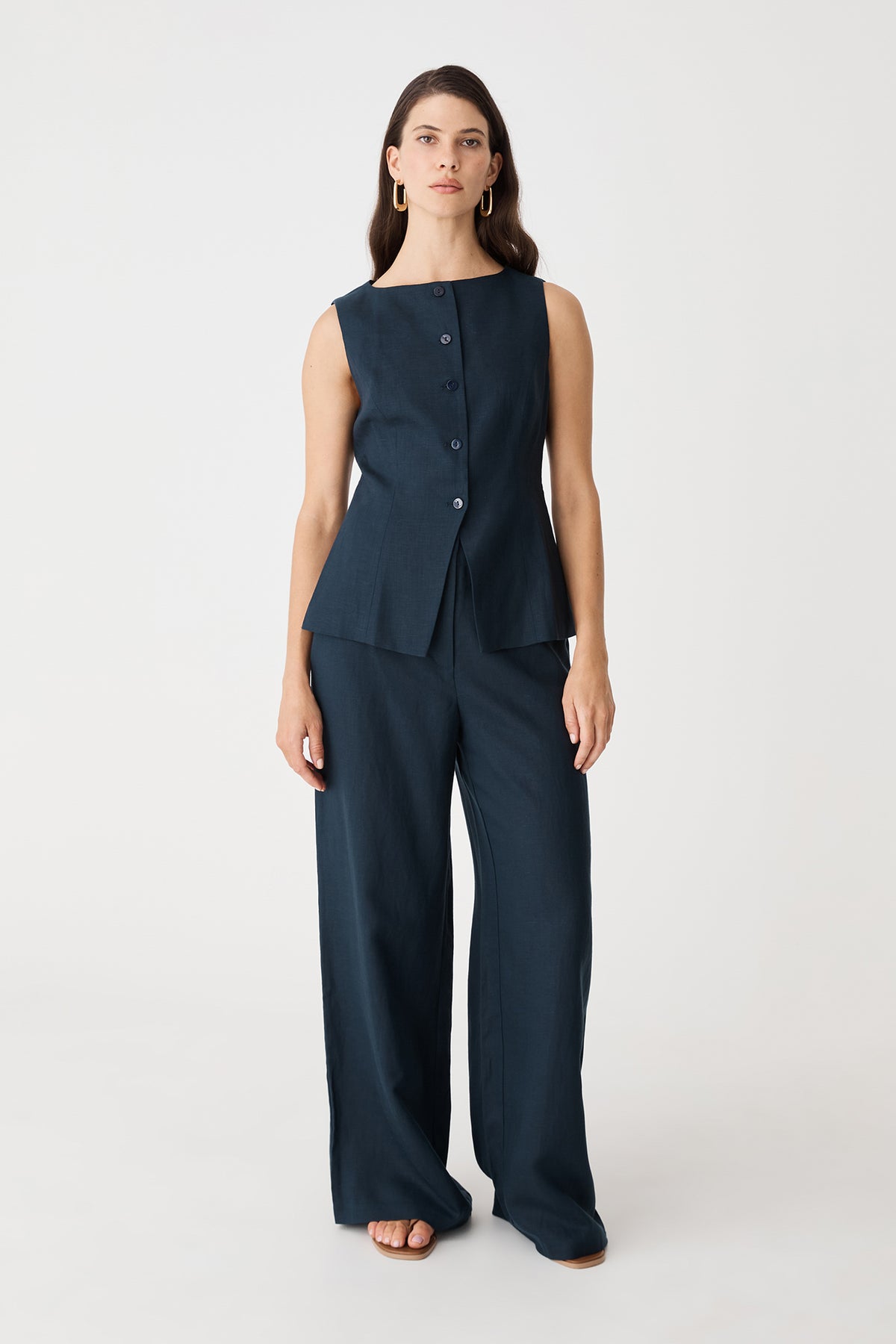 Phoebe Linen Lyocell Vest Top