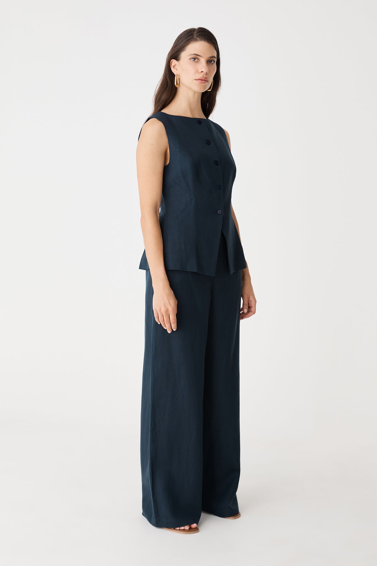 Phoebe Linen Lyocell Vest Top