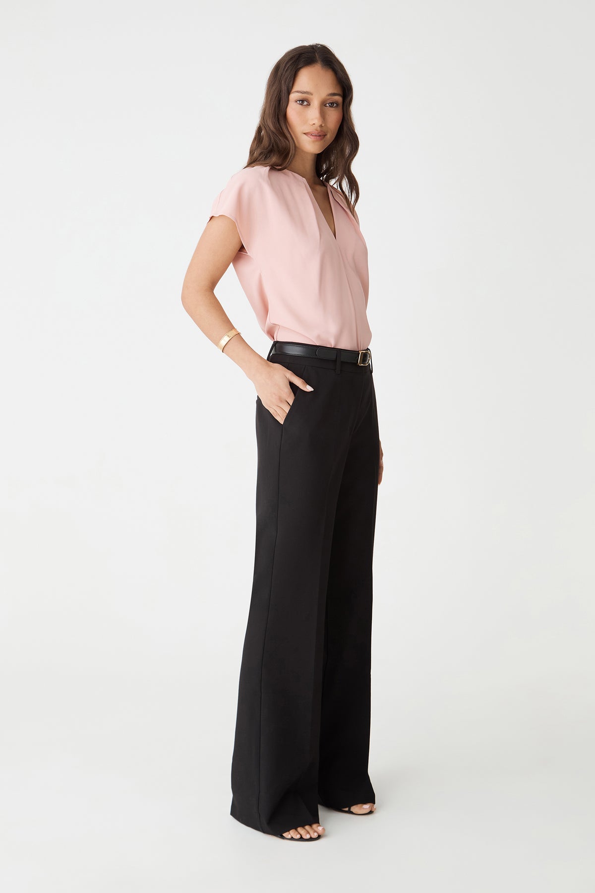 Jane Pleated Neck Top