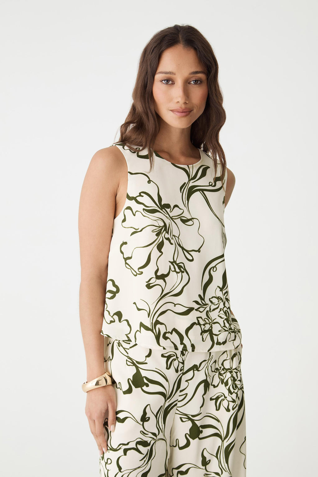 Natalie Sleeveless Floral Top