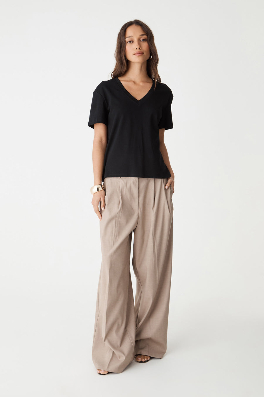 May V-Neck Cotton T-Shirt