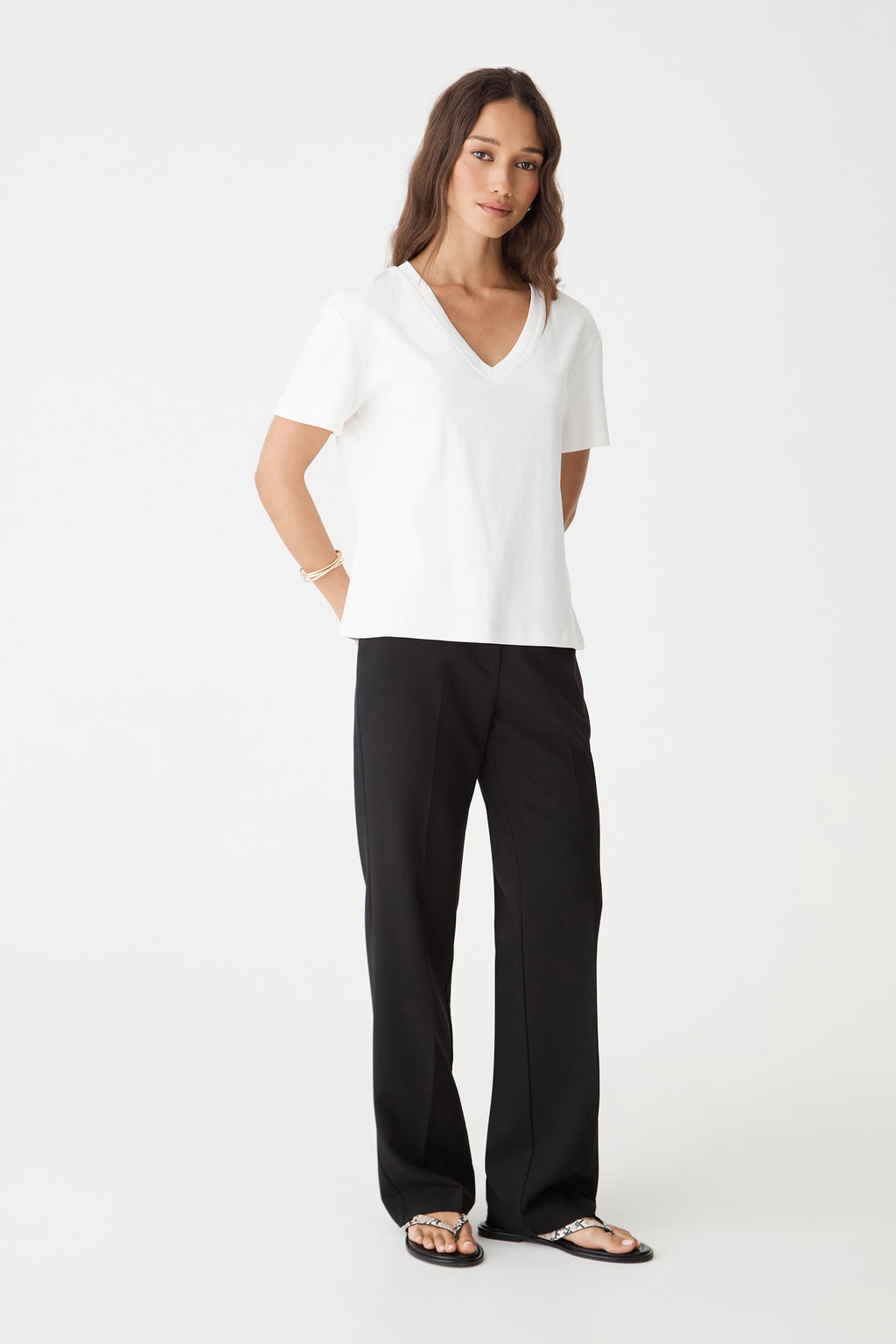 May V-Neck Cotton T-Shirt