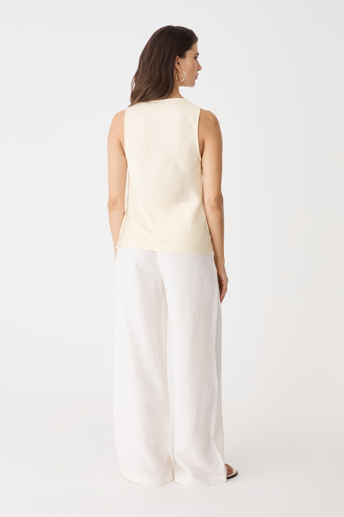 Aurelia Satin Cowl Neck Top