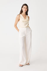Aurelia Satin Cowl Neck Top