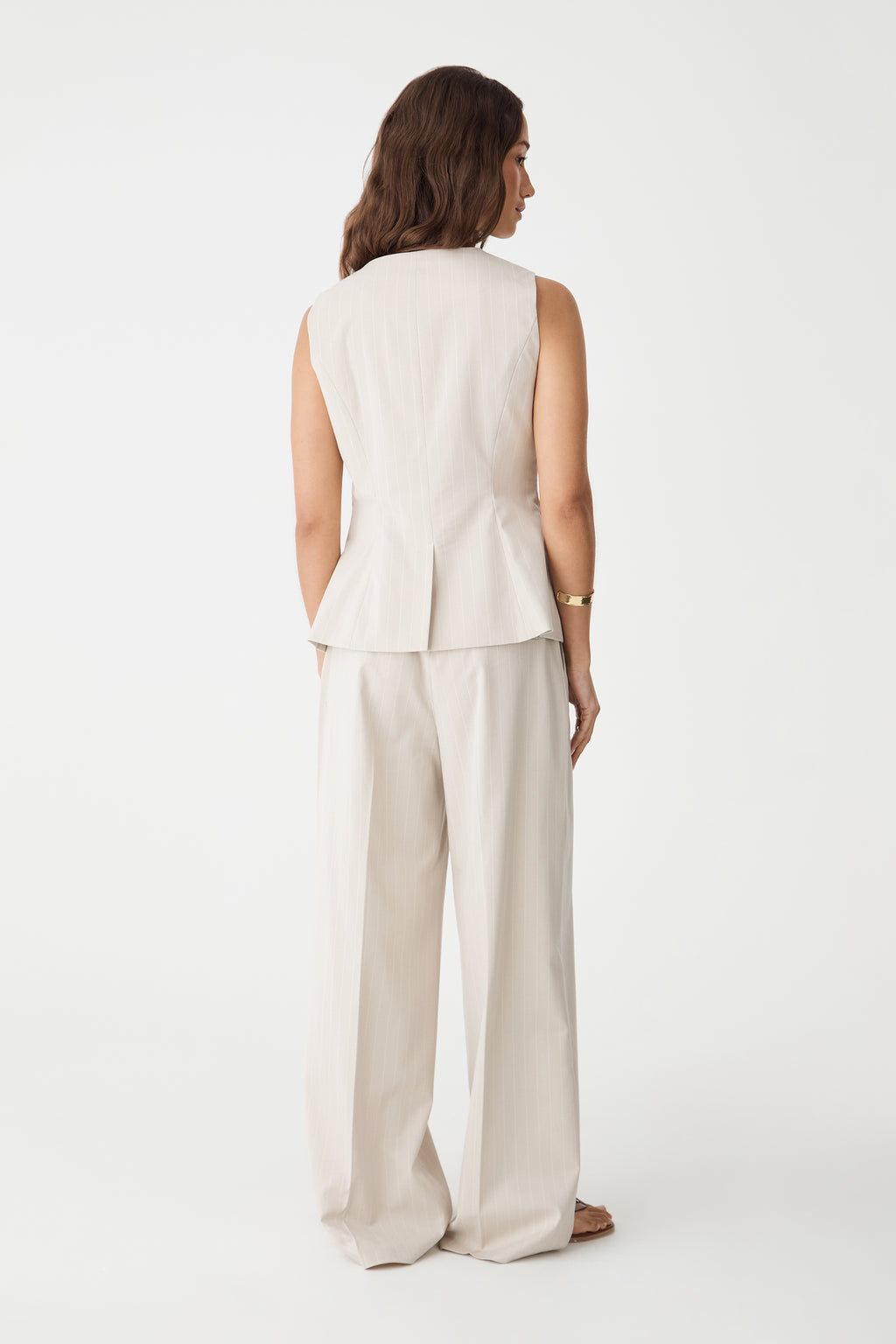 Zoe Pinstripe Vest
