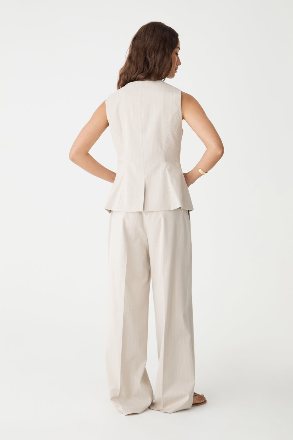 Zoe Pinstripe Vest
