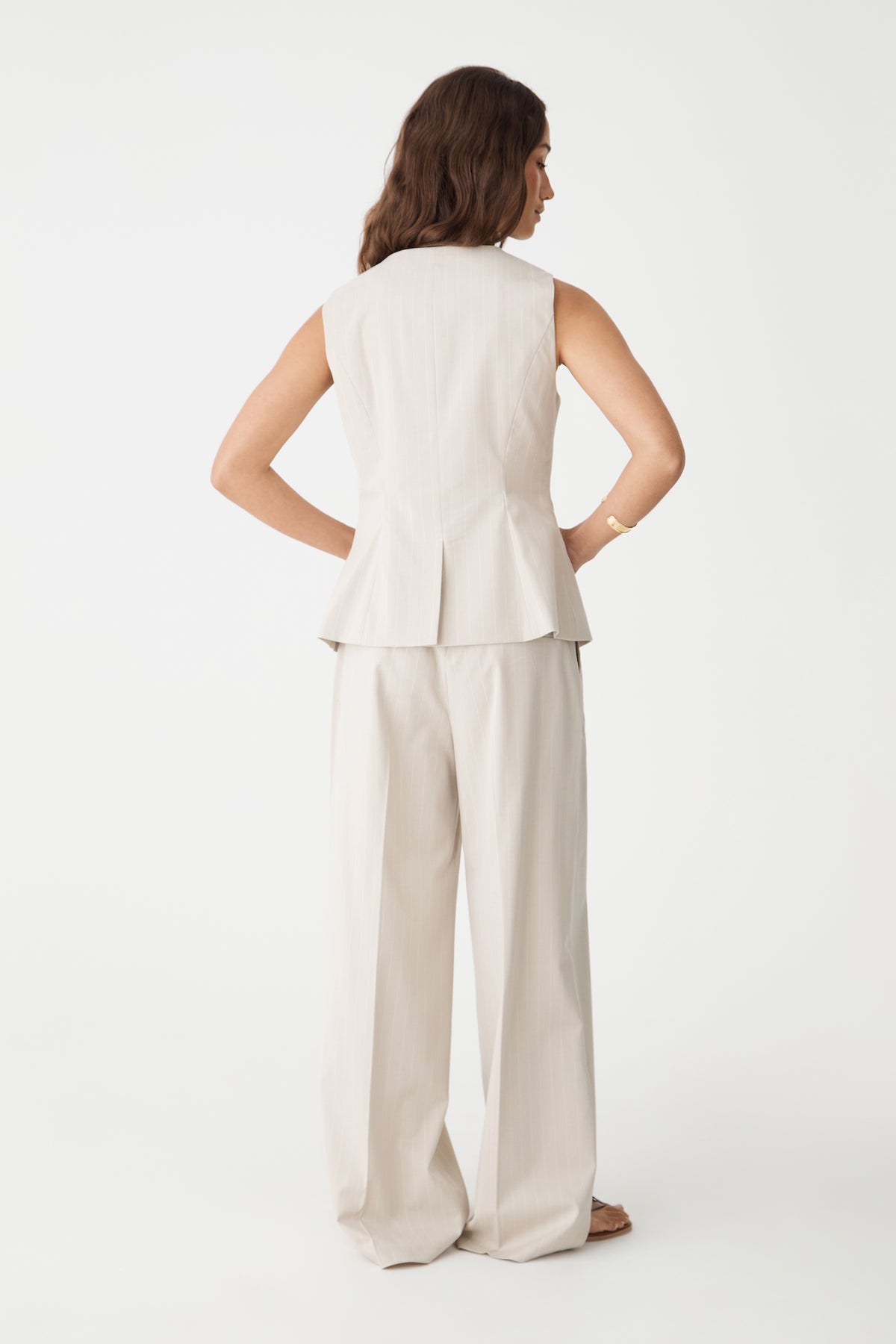 Zoe Pinstripe Vest