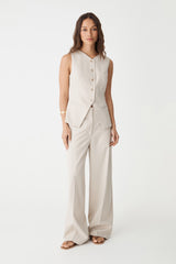 Zoe Pinstripe Vest
