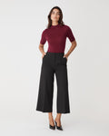 Ellen Wool Short Sleeve Knit in berry — full-length view