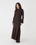 Nevaeh Bell Sleeve Knit in chocolate — full-length view