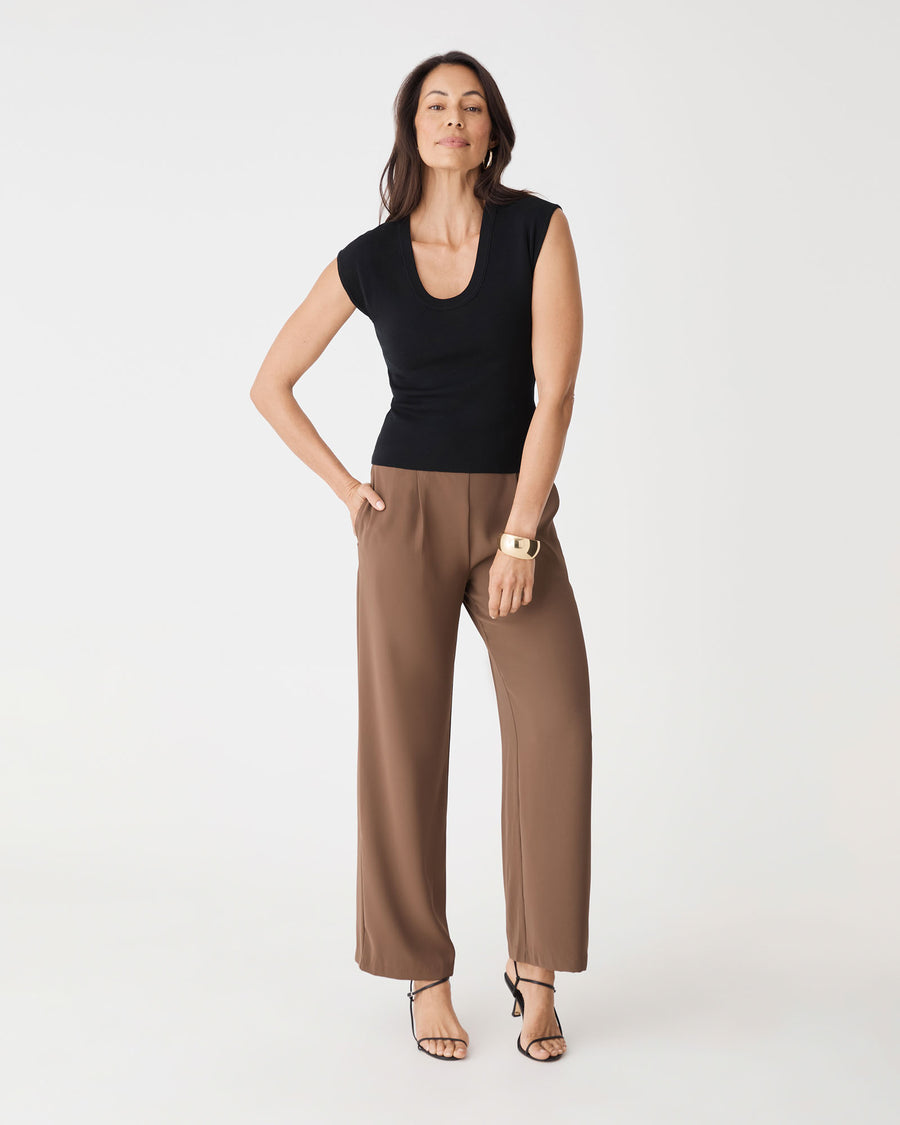 Laura Tencel Scoop Neck Knit — view 2