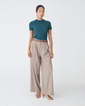 Milan 2 Adjustable Waist Pants in mocha — full-length view