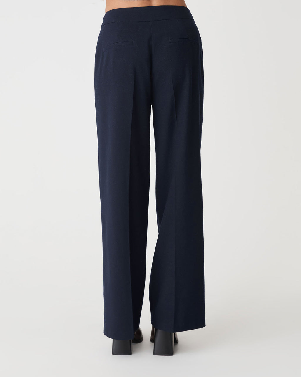 Dale Patch Pocket Pants in dark navy — back view