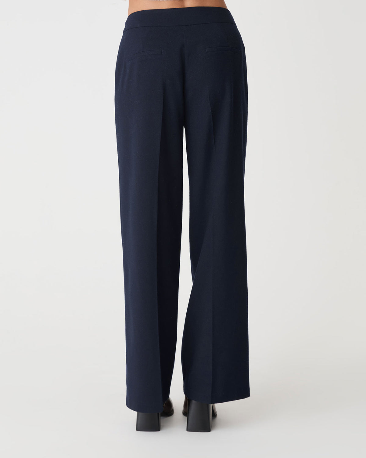 Dale Patch Pocket Pants in dark navy — back view