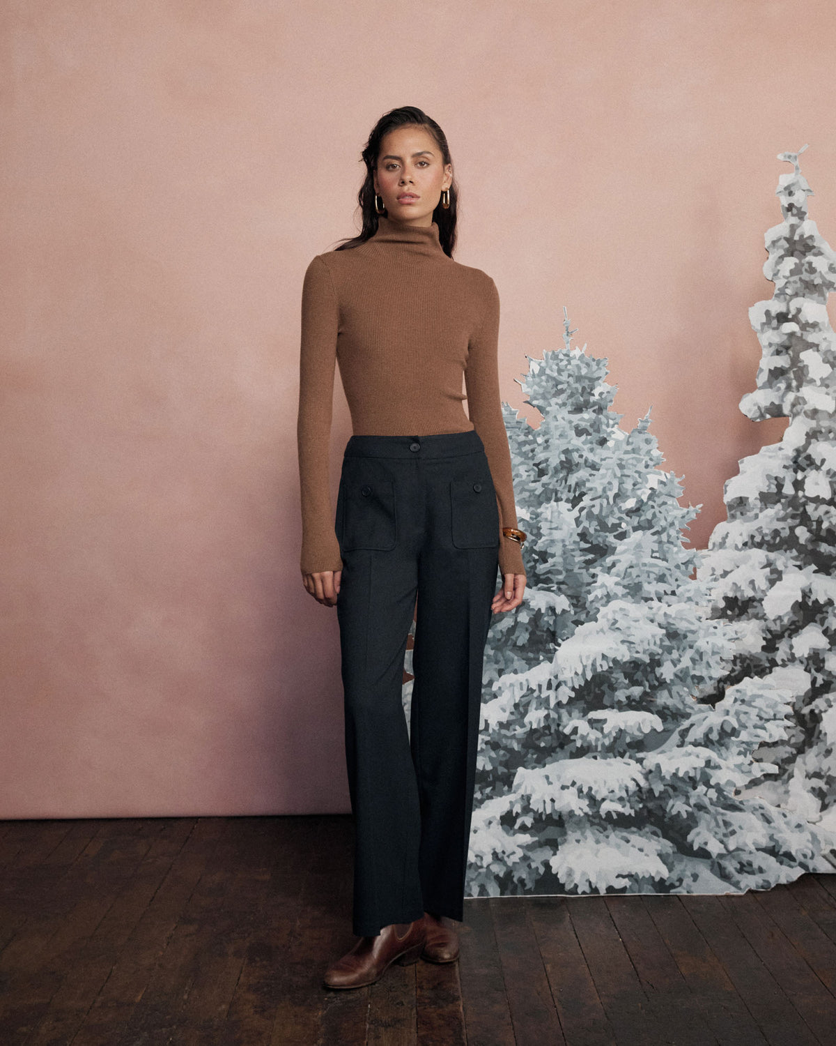 Dale Patch Pocket Pants in dark navy — alternate view
