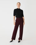Tilda Split Hem Pants in shiraz — full-length view