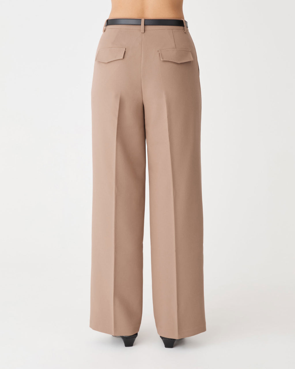Jordan Straight Leg Pants in caramel — back view