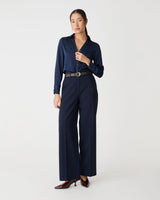 Jordan Straight Leg Pants in navy — full-length view