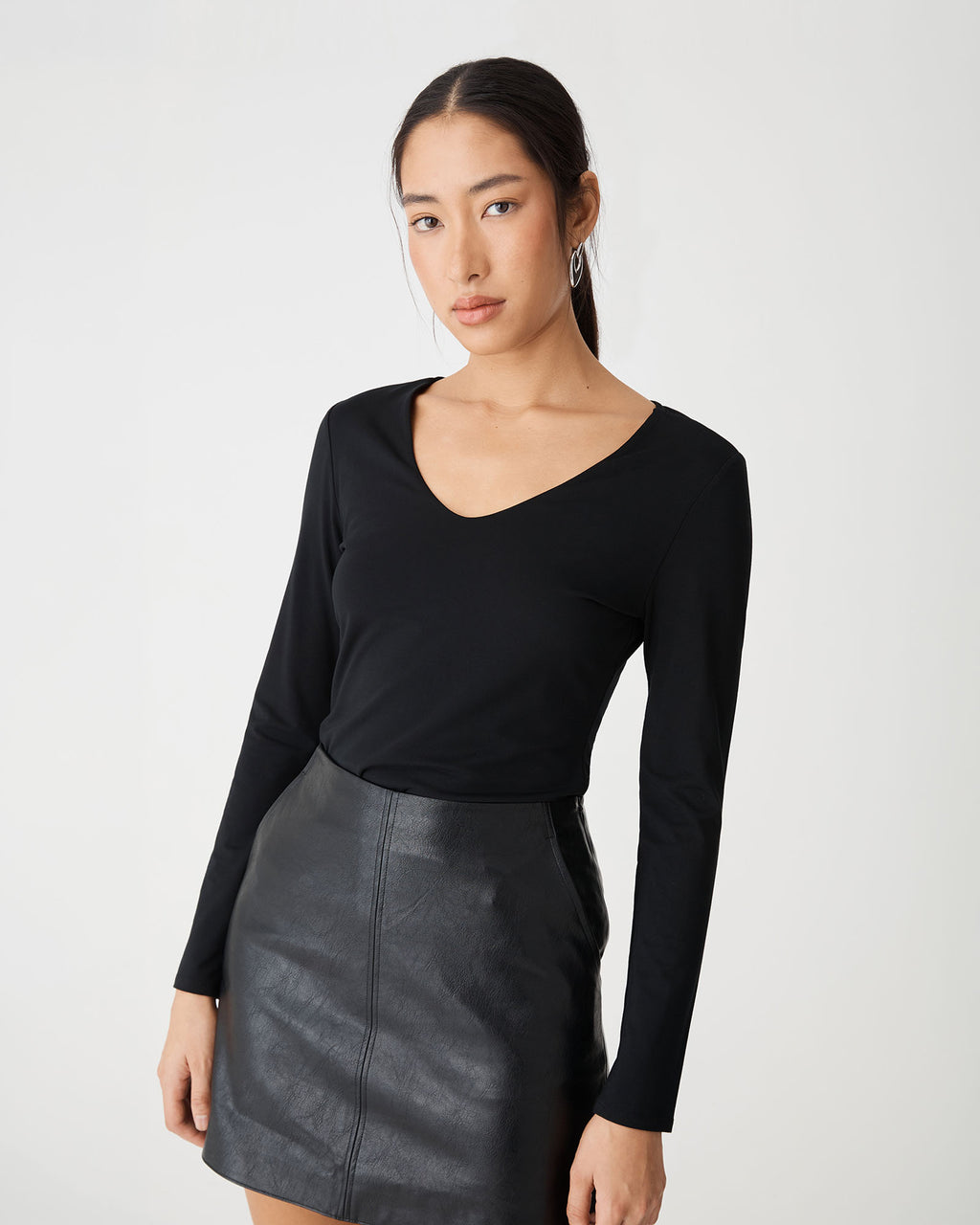 Isla V-Neck Bamboo Top — view 6