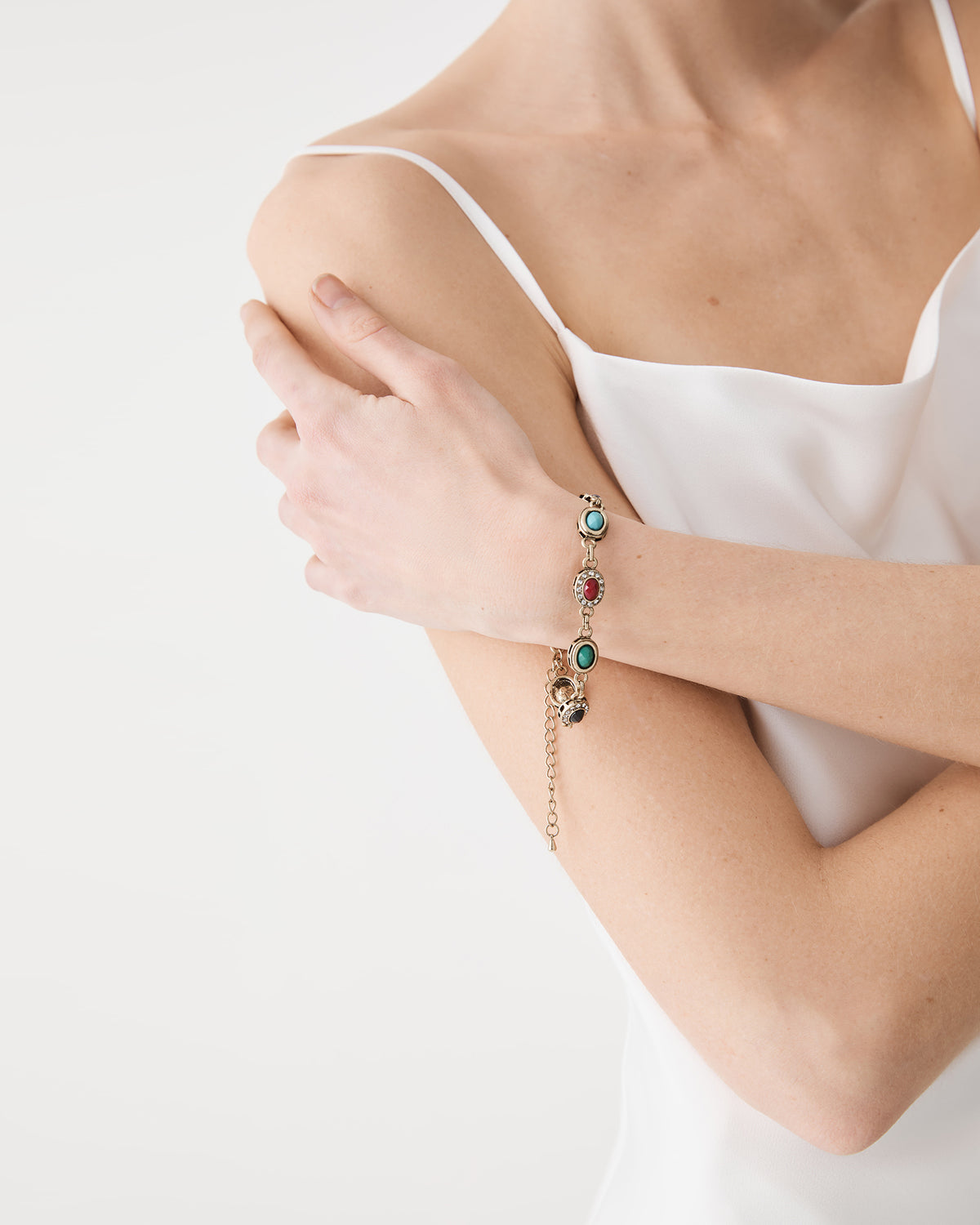 Lucia Stone Bracelet — full-length view