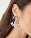 Rainbow Eye Drop Earrings