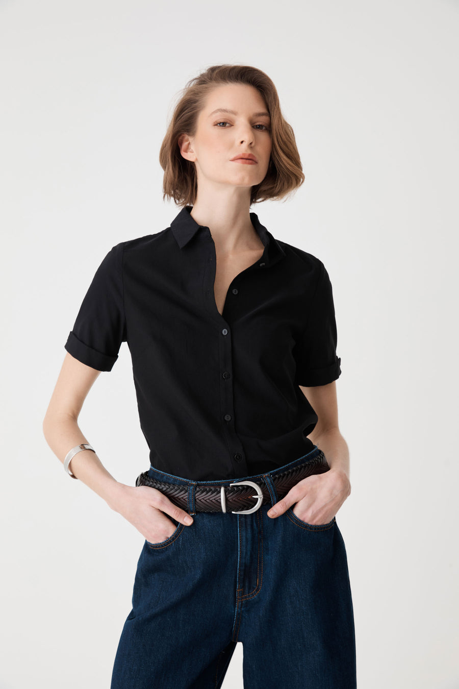 Maison Braid Leather Belt