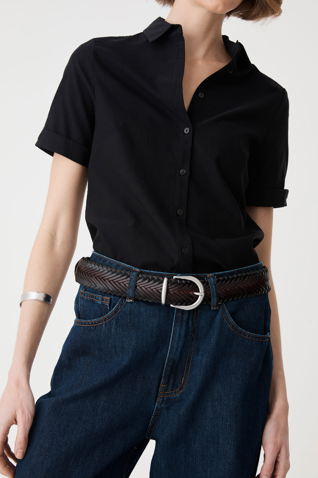 Maison Braid Leather Belt