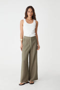 Ami Linen Elastic Back Pants