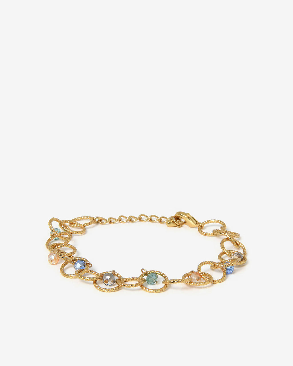 Amaris Crystal Chain Bracelet in gold — product-only view