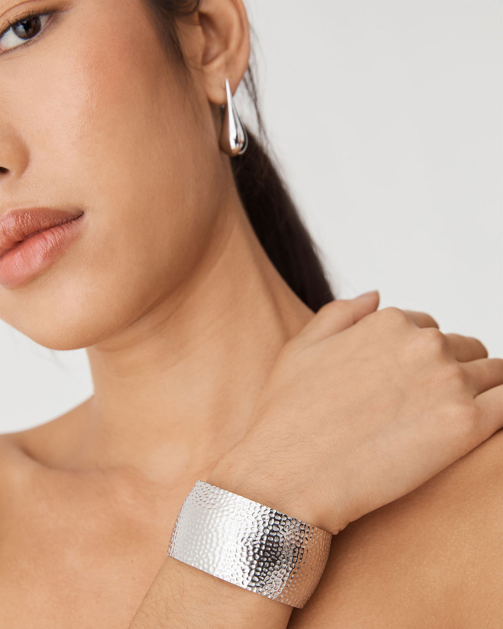 Isadora Statement Bracelet in silver — view 3