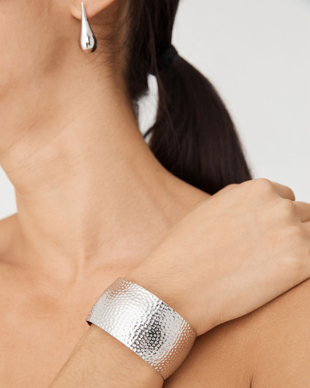 Isadora Statement Bracelet in silver — view 2