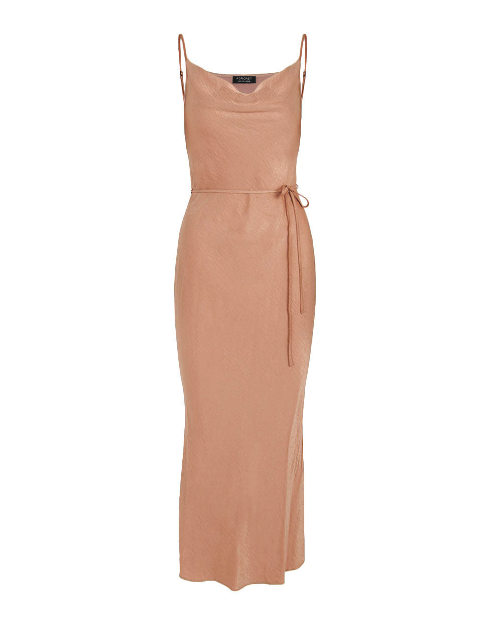 Carissa Bias Dress in dusty coral — product-only view