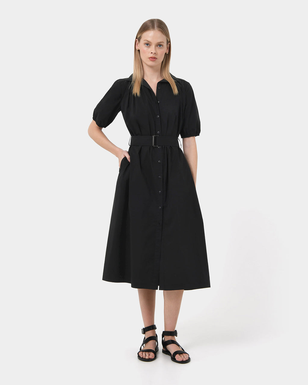 Dallia Shirt Dress — full-length view
