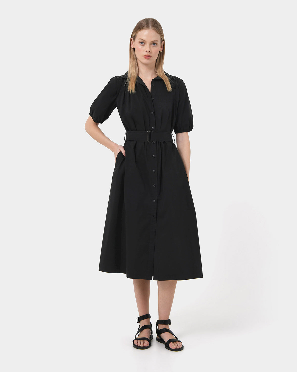 Dallia Shirt Dress — full-length view