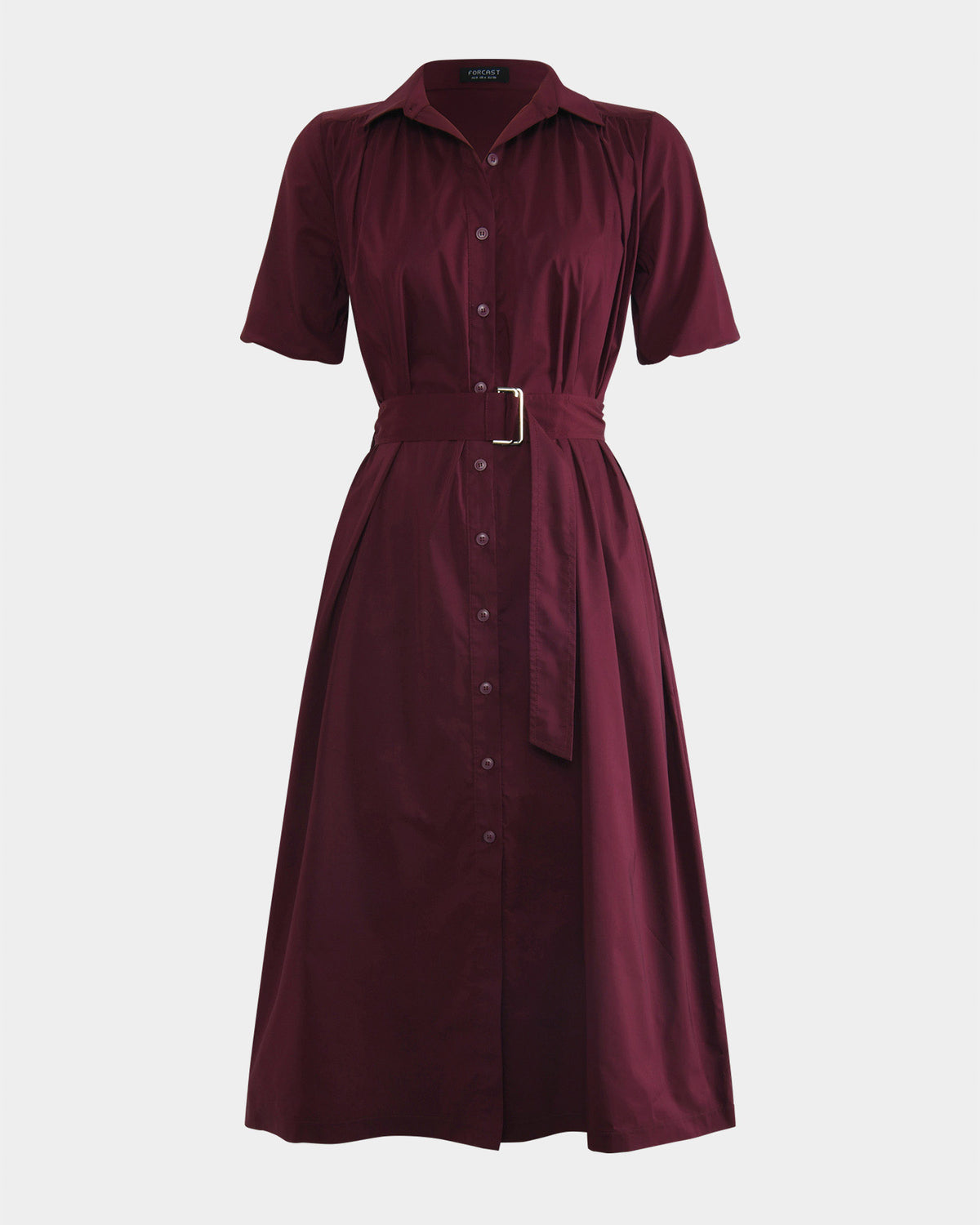 Dallia Shirt Dress in plum — view 6