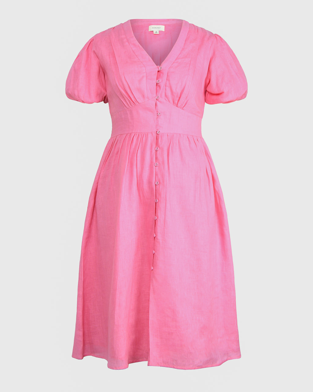 Fernanda Linen Dress in pink — product-only view