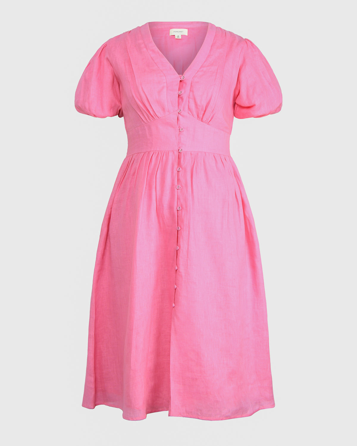 Fernanda Linen Dress in pink — product-only view