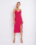 Kiara Belted Midi Dress