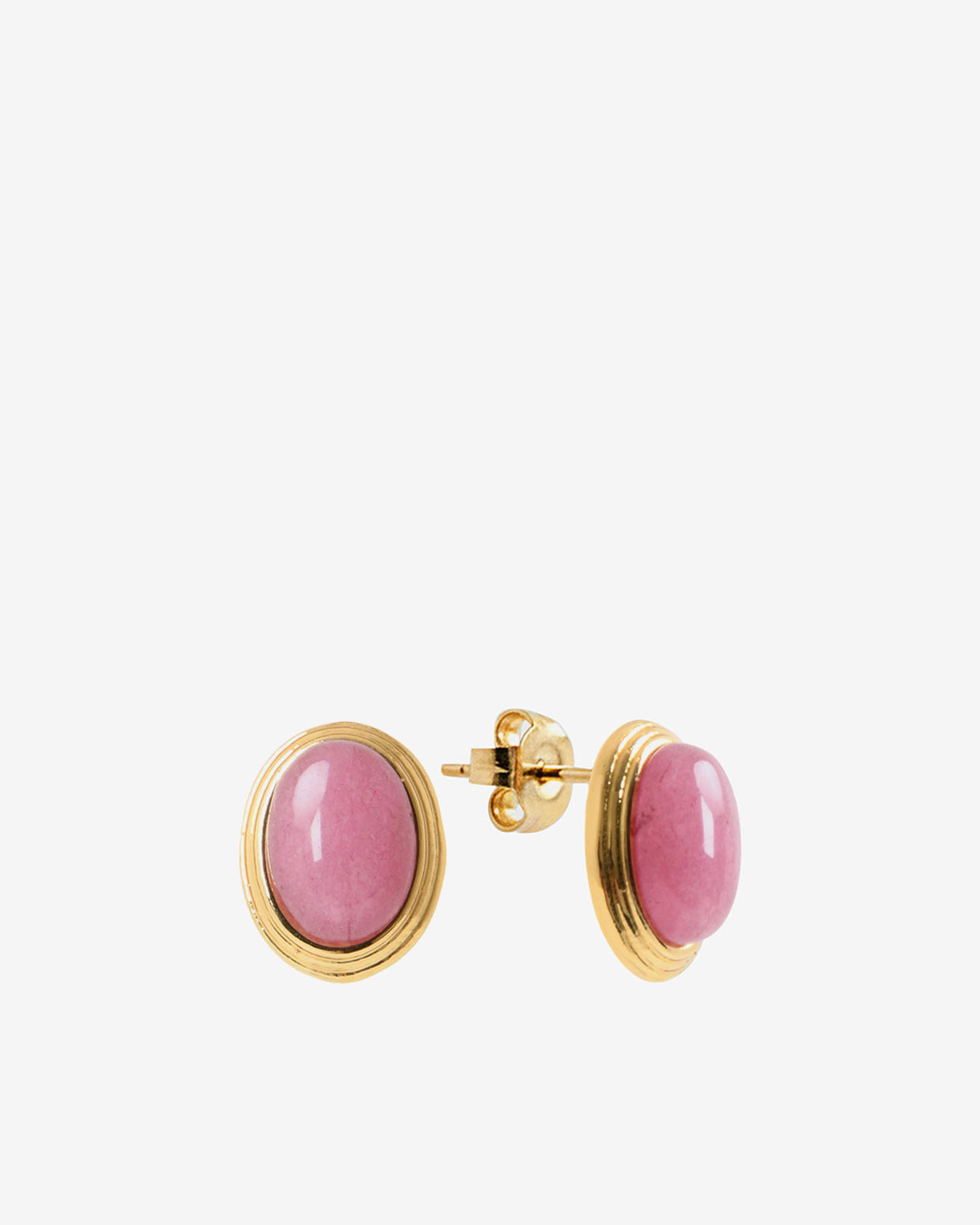 Sienna Stone Earrings in rose gold — product-only view