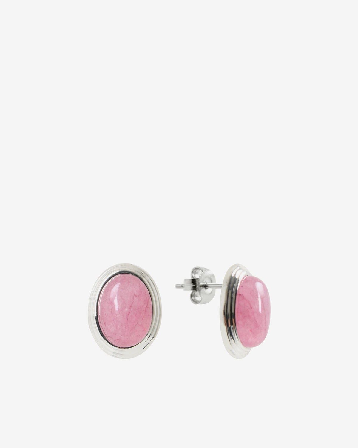 Sienna Stone Earrings in rose silver — product-only view