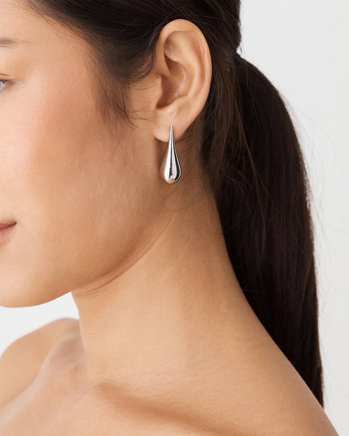 Ula Drop Earrings in silver — view 1