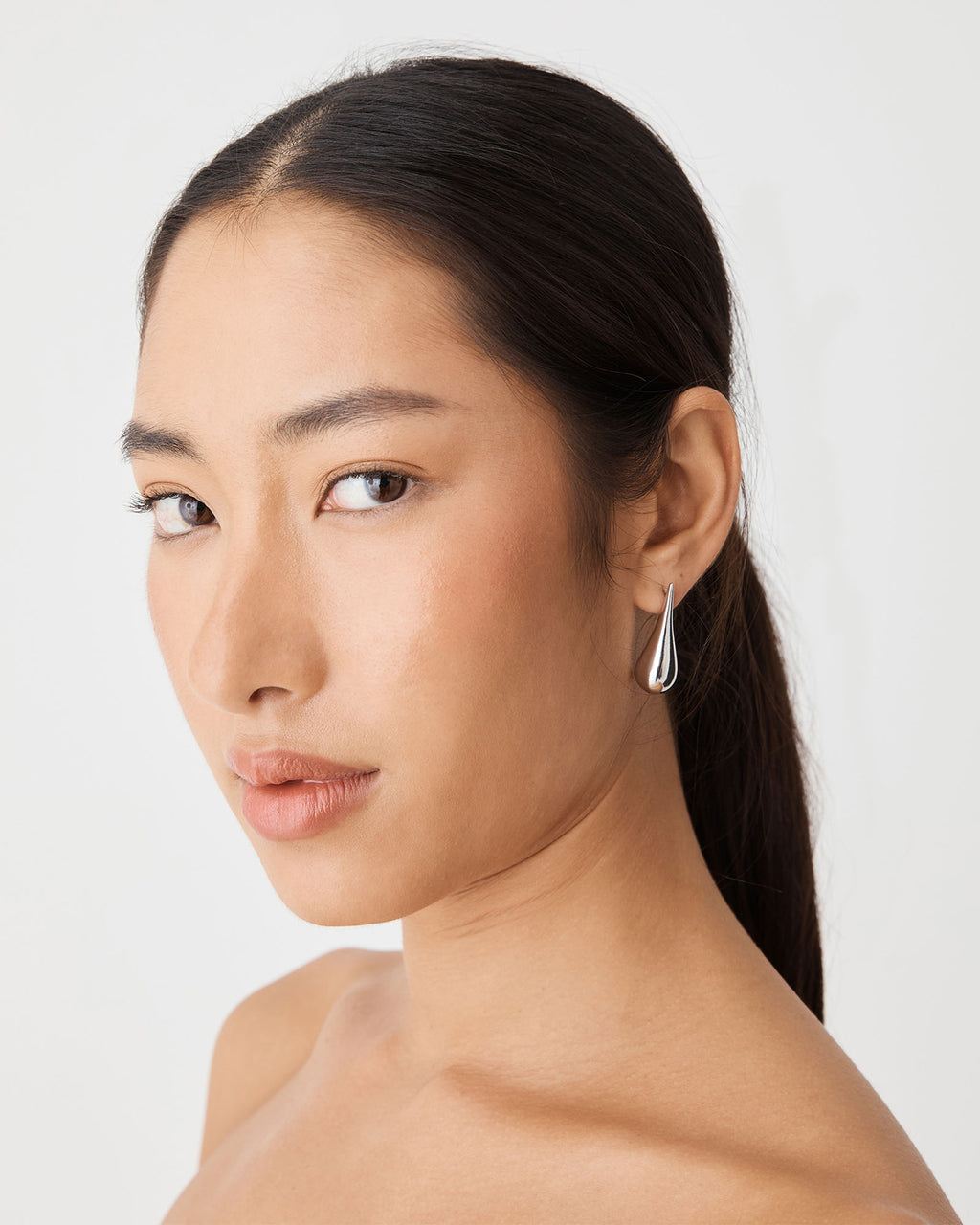 Ula Drop Earrings in silver — view 3