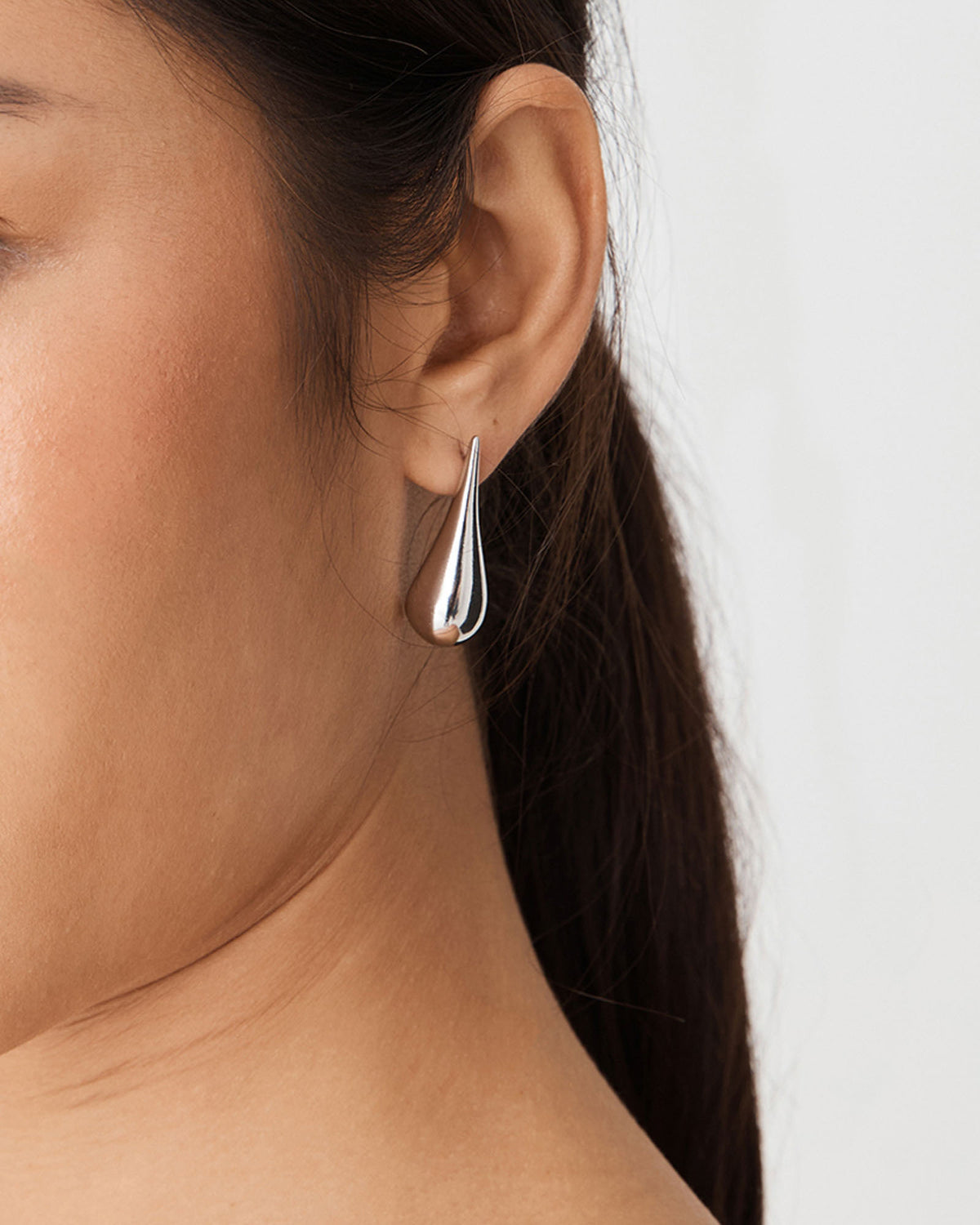 Ula Drop Earrings in silver — view 2